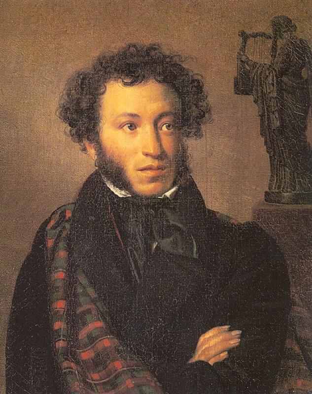 Orest Kiprensky The Poet, Alexander Pushkin oil painting picture